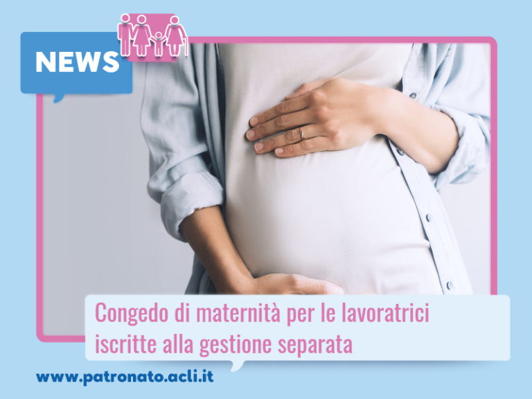 Congedo di maternità per le lavoratrici iscritte alla gestione separata
